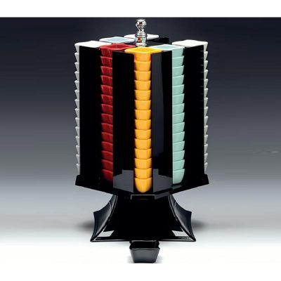 Zicco ZCP-477 Polikarbın Döner Sosluk Reçellik Standı, 20x20x42 cm - 1
