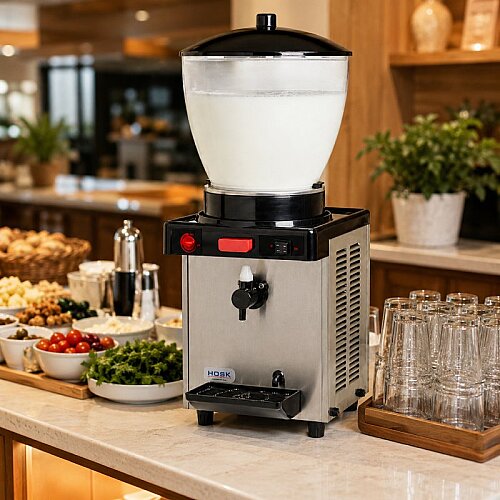 Hosk Special Tek Hazneli Köpüklü Ayran Dispenseri, 19 L, Inox - Hosk (1)