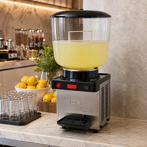 Hosk Special Tek Hazneli Ayran ve Soğuk İçecek Dispenseri, 35 L, Inox - 4