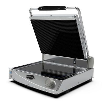 Spidocook SP 015 PR Tek Taraf Nervürlü Yüzey Seramik Camlı Izgara & Tost Makinesi, Elektrikli - 1