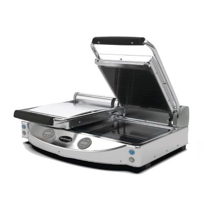 Spidocook SP 020 ER Dijital Tek Taraf Nervürlü Yüzey Seramik Camlı Izgara & Tost Makinesi, Elektrikli - 1