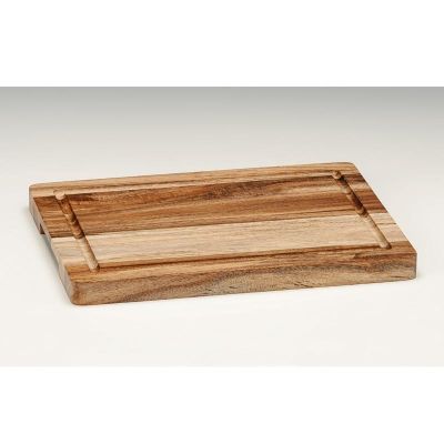 Zicco J9-027 Akasya Steak Tahtası, 25x19 cm, Kalınlık 1.8 cm - 1