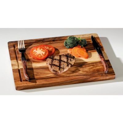 Zicco J9-029 Akasya Steak Tahtası, 25x35 cm, Kalınlık 1.8 cm - 1