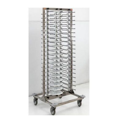 Tribeca Tabak İstif Arabası, 80 Tabaklık, 720x720x1820 mm - 1