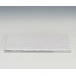 Zicco K-9450 Taş Model Melamin Teşhir Tabağı, 16.5x30 cm, Beyaz - Zicco