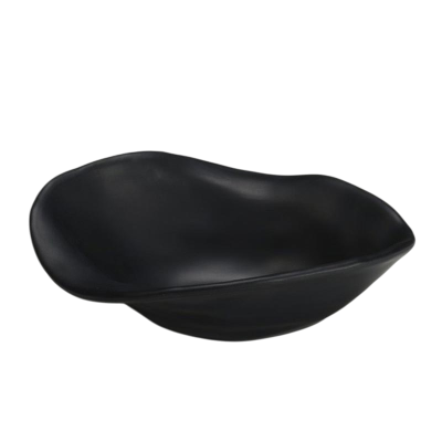 Zicco K-9800 Taş Model Melamin Teşhir Tabağı, 19x23 cm, Siyah - 1