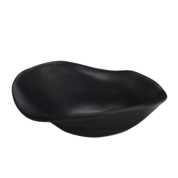 Zicco K-9800 Taş Model Melamin Teşhir Tabağı, 19x23 cm, Siyah - Zicco