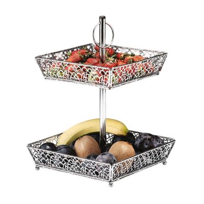 Zicco CS-128101 Kare Formlu Telli Meyvelik, 2 Katlı, 25x35 cm - 1