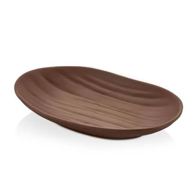 Külsan Thermoset Tabak, Elips, 23x14.5 cm, Kahverengi - 1