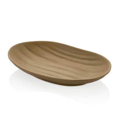Külsan Thermoset Tabak, Elips, 23x14.5 cm, Sütlü Kahve - 1