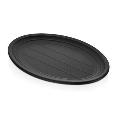 Külsan Thermoset Tabak, Oval, 32.5x24 cm, Siyah - 1