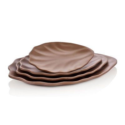 Gastro Boutique Terra Vinea Plate, 34x25 cm, Sütlü Kahve - 1