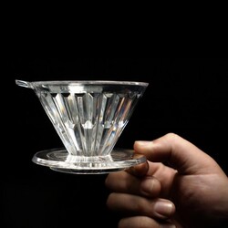 Timemore Crystal Eye 01 V60 Plastik Dripper, 2 Fincan - 2