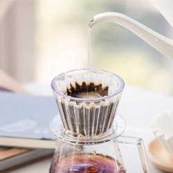 Timemore Crystal Eye B75 Flat Bottom Brewer Dripper, 1-2 Cup - Timemore (1)