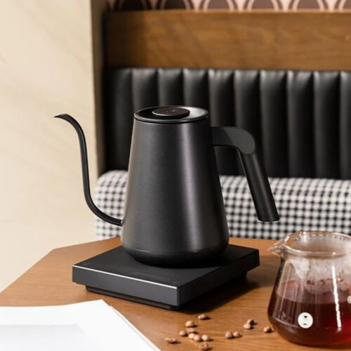 Timemore Fish Pro Pour Over Heat Adjustable Gooseneck Kettle, 900 ml, Black - 2