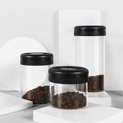 Timemore Vacuum Glass Coffee Storage Container, 400 ml - 5