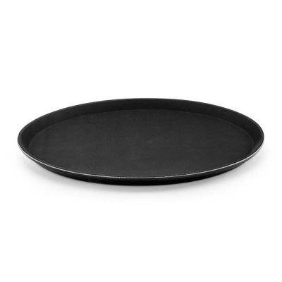 Tria FGY45 Fiberglass Yuvarlak Kaydırmaz Tepsi, 45 cm, Siyah - 1