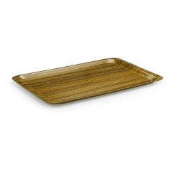 Tria TF2030SBM Matt Surface Kraft Rectangular Tray, 20x30 cm, Oak - Tria