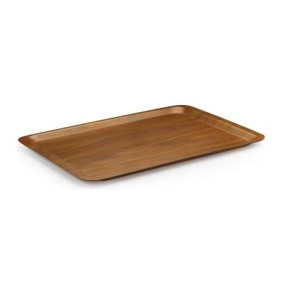 Tria TF2434KWM Mat Yüzey Kaymaz Kraft Dikdörtgen Tepsi, 24x34 cm, Ceviz - 1