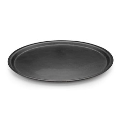Tria TFY33SCM Matte Surface Kraft Round Tray, 33 cm, Carbon Black - Tria