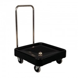 Tribeca Basket Trolley with Handles, 580x580x220 mm, Black - Tribeca