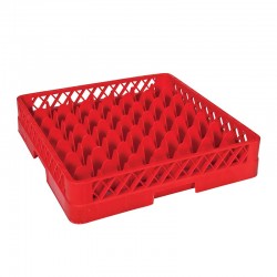 Tribeca Cup Basket, 49 Compartments, 500x500x100 mm, Red - Tribeca