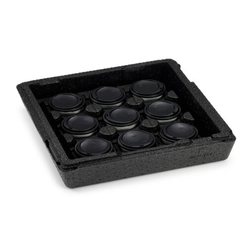 Tribeca EPP-3CH3-3535L 9'lu Karton Bardak Standı, 36.5x35x17.5 cm - Tribeca