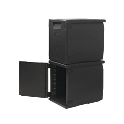 Tribeca EPP-4060FL Front Loading Thermobox, 126 L, Black - Tribeca