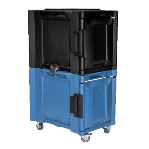 Tribeca TCB-600NDUO Önden Yüklemeli Tekerlekli Çiftli Thermobox, 95x134x127 cm, Mavi Siyah - Tribeca