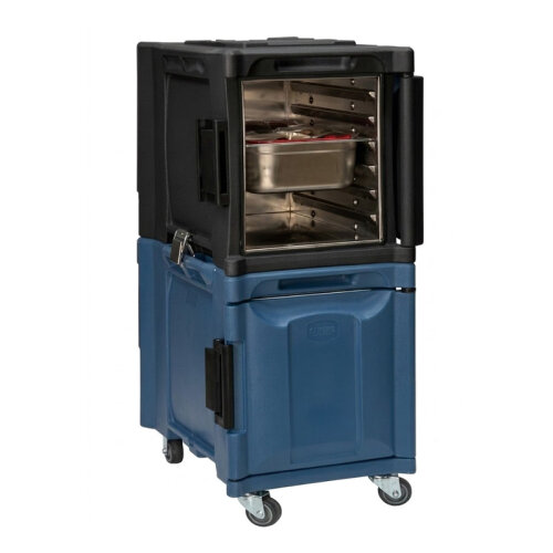 Tribeca TCB-600NPDUO Önden Yüklemeli Tekerlekli Çiftli Thermobox, 95x134x127 cm, Mavi Siyah - Tribeca