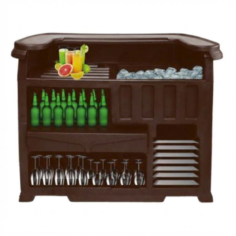 Tribeca TMB-130 Mobil Bar, 145x75x120 cm, Kahverengi - Tribeca