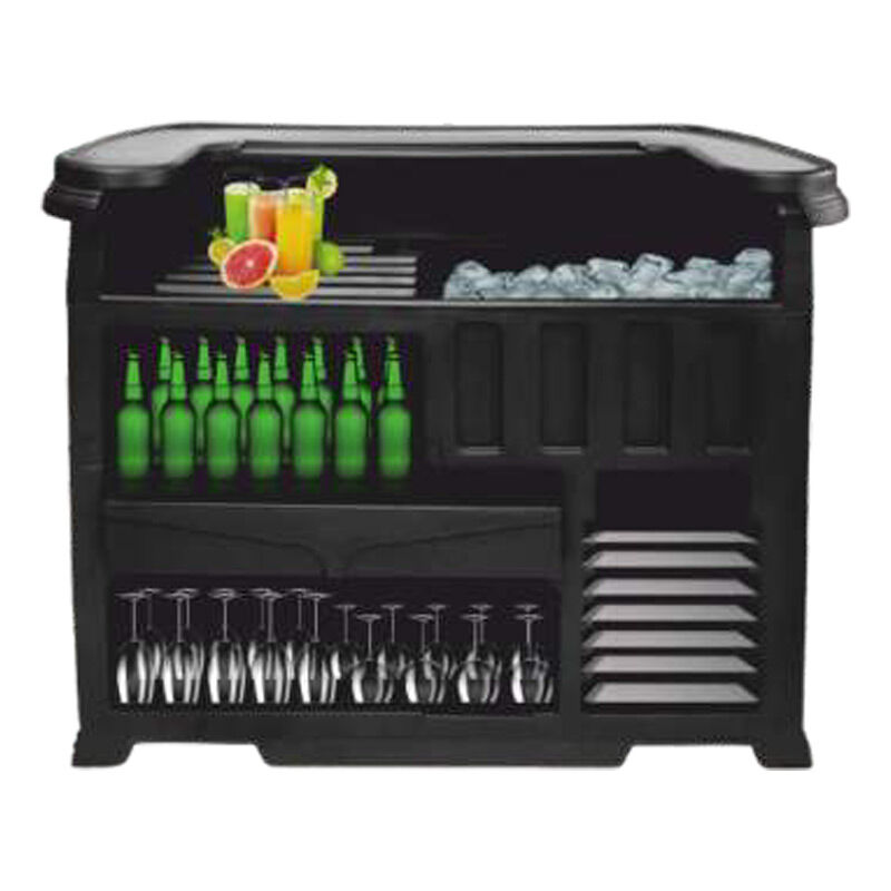 Tribeca TMB-130 Mobil Bar, 145x75x120 cm, Siyah - Tribeca