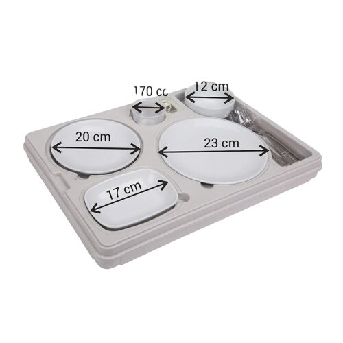 Tribeca TT-5NL 5 Bölmeli Kilitli Termo Tepsi - Tribeca (1)