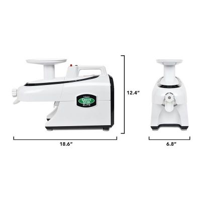 Tribest GSE-5000-F Greenstar Elite Соковыжималка для твердых овощей и фруктов с холодным прессом, белый - Tribest