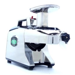 Tribest GSE-5050 Greenstar Elite Elite عصارة فواكه وخضروات صلبة بالكبس البارد من جرينستار، كروم - 3