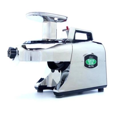Tribest GSE-5050 Greenstar Elite Soğuk Sıkım Katı Meyve ve Sebze Sıkacağı, Krom - 1