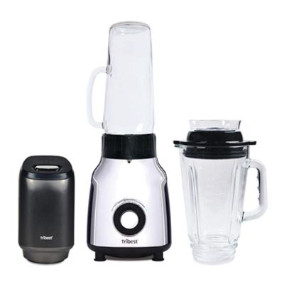 Tribest PBG-5001 إبريق زجاجي شخصي مفرغ من الزجاج، 1.2 لتر، 500 واط، أبيض - Tribest