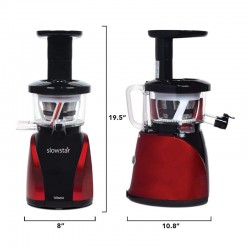 Tribest SW-2000-F Slowstar Cold Press Solid Fruit and Vegetable Juicer, Red - 3