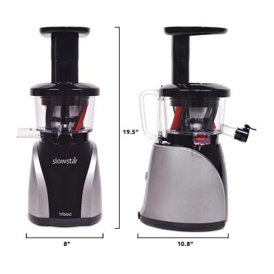 Tribest SW-2020-F Slowstar Soğuk Sıkım Katı Meyve ve Sebze Sıkacağı, Gri - 3
