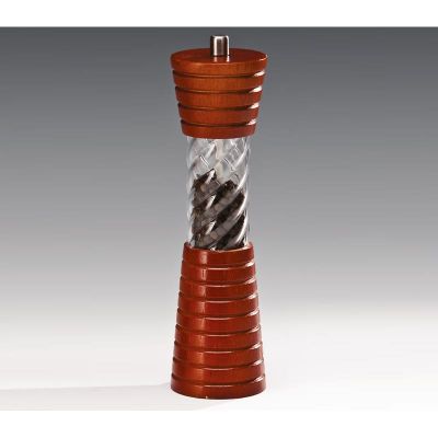 Zicco LH-18B Ahşap ve Akrilik Tuzluk Biberlik Seti, 21.5cm - 1