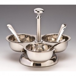 Zicco 043068 Çelik Baharatlık Standı, 3'lü - Zicco