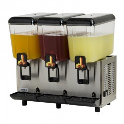 Hosk Limonata 3′lü Şerbet + Şerbet + Şerbet Soğuk İçecek Dispenseri, 3x20 L, Inox - Hosk