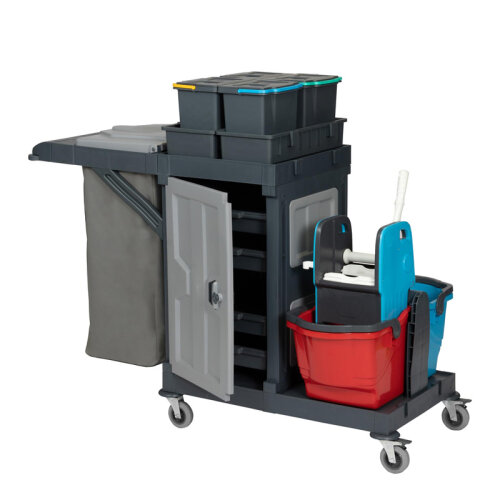Üçtem AC2112 Alfacart Cleaning Trolley, 152x76x123 cm - Üçtem