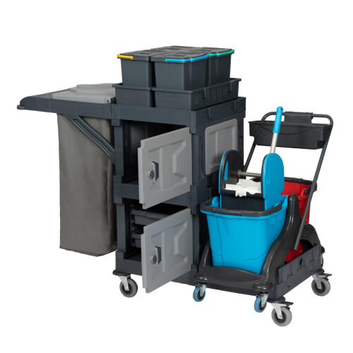 Üçtem AC2129 Alfacart Cleaning Trolley, 152x78x123 cm - UTP Professional