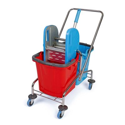 Üçtem CK752 Double Bucket Cleaning Trolley, 68x41x86 cm - Üçtem