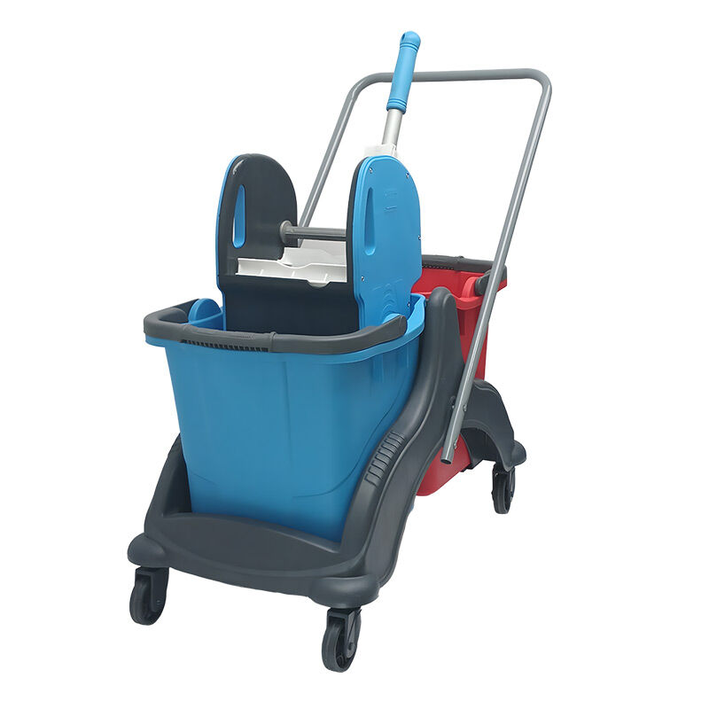 Üçtem CK756 Mimosa Double Bucket Cleaning Trolley, 2x25 L, 70x42x82 cm - Rindo