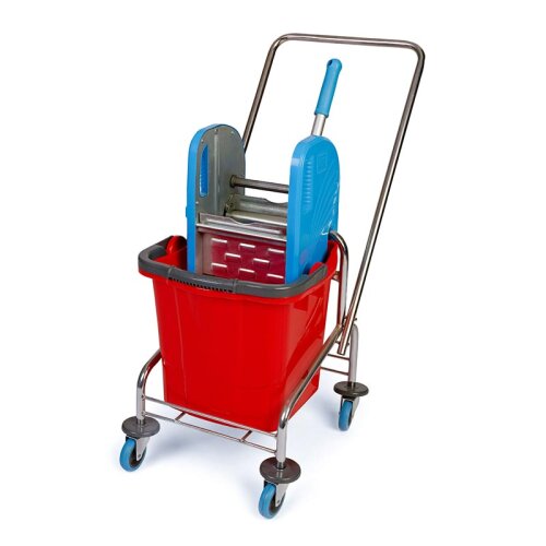 Üçtem TK721 Single Bucket Cleaning Trolley, 47x41x86 cm, 25 L - Üçtem
