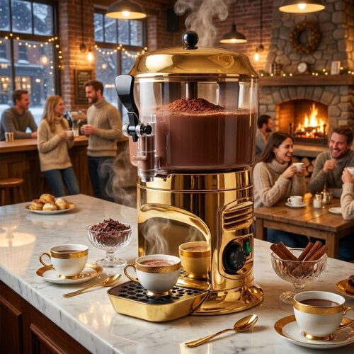 Ugolini Hot Chocolate and Sahlep Machine, 5 L, Gold - Ugolini (1)