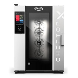 Unox CHEFTOP-X Digital.ID Комбинированный духовой шкаф, GN 2/1 10 противней, газ - Unox