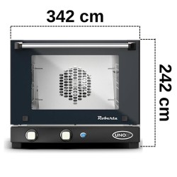 Unox فرن روبرتا اليدوي، 342 × 242 مم، سعة 3 صواني، كهربائي - Unox (1)